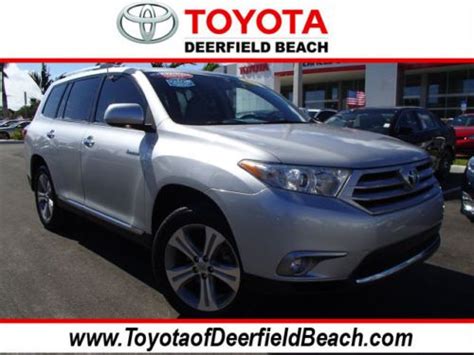 Purchase Used 2013 Toyota Highlander Limited In Deerfield Beach