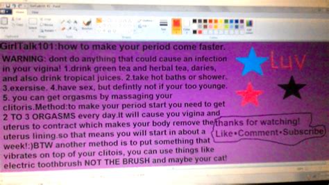 How to make your period come faster! - YouTube