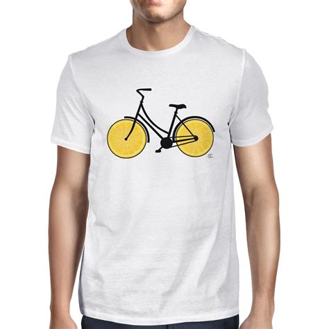 1tee Mens Zesty Lemon Wheels Bike T Shirt Ebay