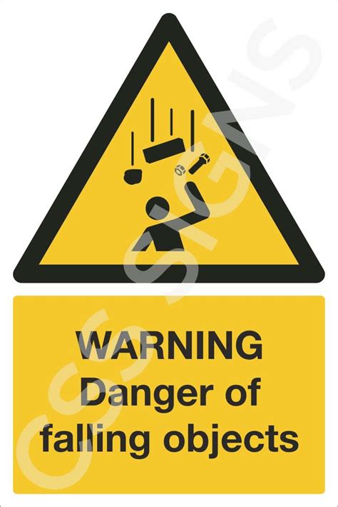 Warning Danger Of Falling Objects Sign Sign Shop Ireland Css Signs