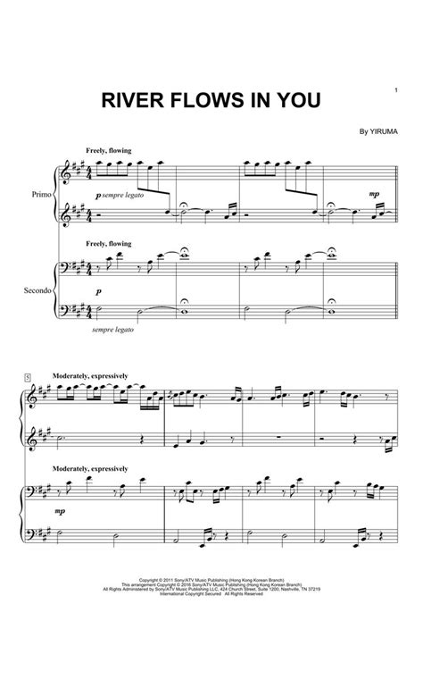 Download and print in pdf or midi free sheet music for river flows in you by yiruma arranged by emmy langevin for piano (solo). Yiruma 'River Flows In You' Sheet Music Notes, Chords, Score. Download Printable PDF. | River ...