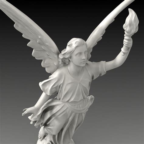 Lucy A Christian Angel Statue Free 3d Model Max Obj Fbx