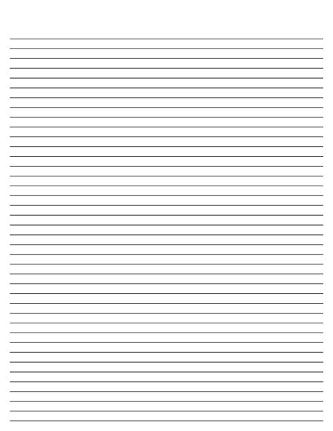 Blank Lined Paper Template | White Gold