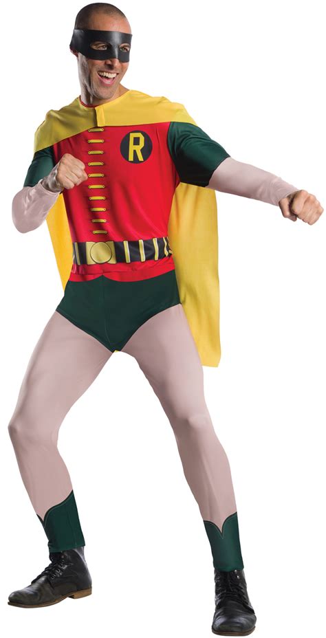 1966 Adults Robin Costume All Mens World Book Day Costumes Mega Fancy Dress