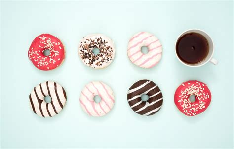 Coffee With A Donut Wallpapers Wallpaper Cave
