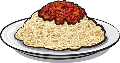 Cartoon Bowl Of Spaghetti