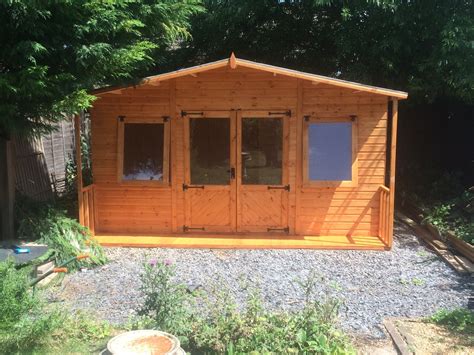 14x12 Large Summer House With Porch Garden Pleasure