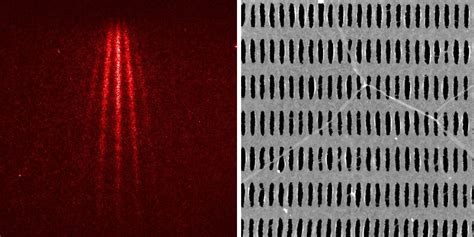 Worlds Thinnest Diffraction Gratings Made From Graphene Physics World