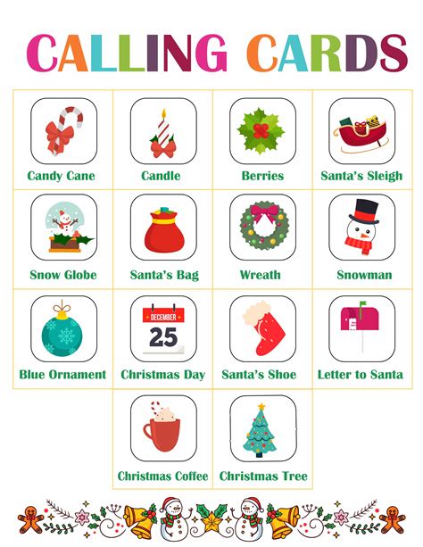 Christmas Bingo Game Printable Freebie Finding Mom