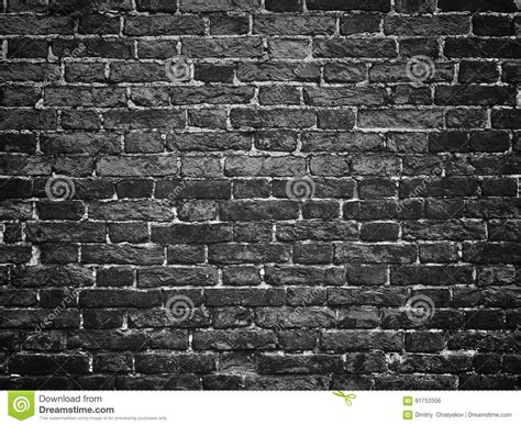 Texture Of A Black Brick Wall Dark Background For Design