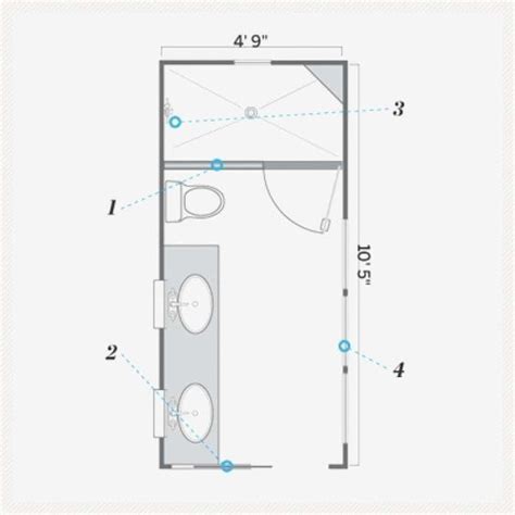 Narrow Master Bathroom Floor Plans 10 Free Bathroom Floor Plans You