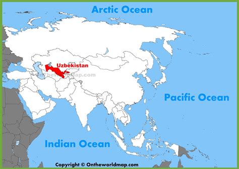 ___ political map of uzbekistan (republic of uzbekistan; Uzbekistan location on the Asia map