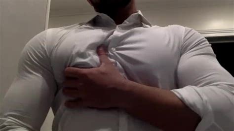 Ripping My White Shirt While Flexing My Big Muscle Pecs And Biceps Xxx Mobile Porno Videos