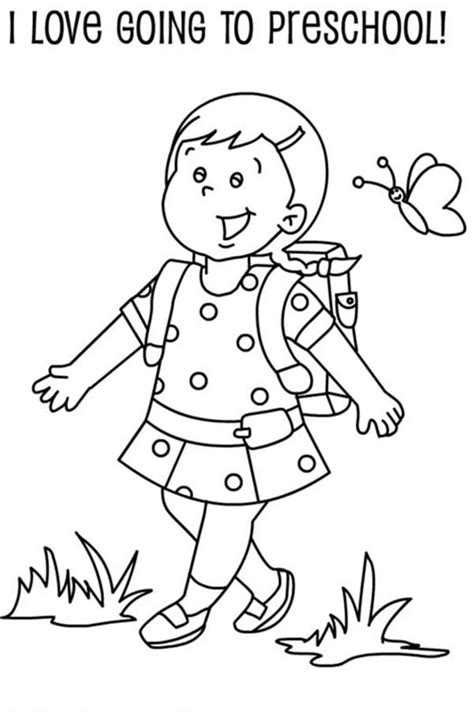 School Girl Coloring Pages At Free