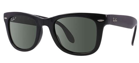 Ray Ban Folding Wayfarer Black Polarized Sunglasses Rb4105 601 58 50