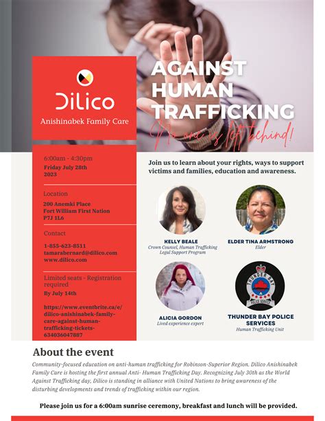 Against Human Trafficking Education Event Dilico
