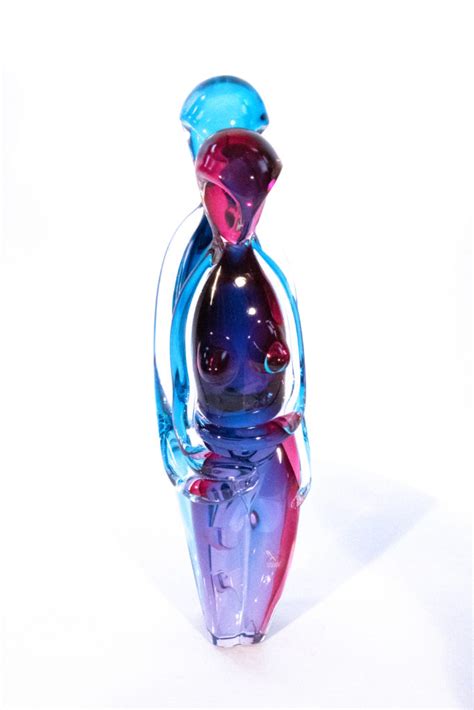 Abstract Lovers Embrace Murano Midwest Fine Art Glass