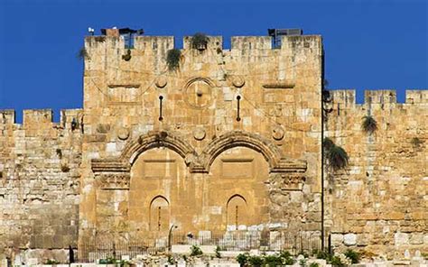 The old city of jerusalem is surrounded by a wall containing eight major gates. Jerusalem's GOLDEN GATE History & Prophecy - Magdalene ...
