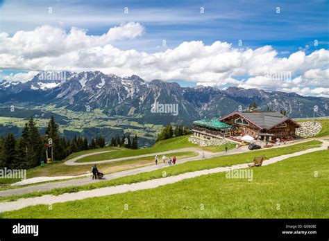 Mountain Alps At Schladming Stock Photo Alamy