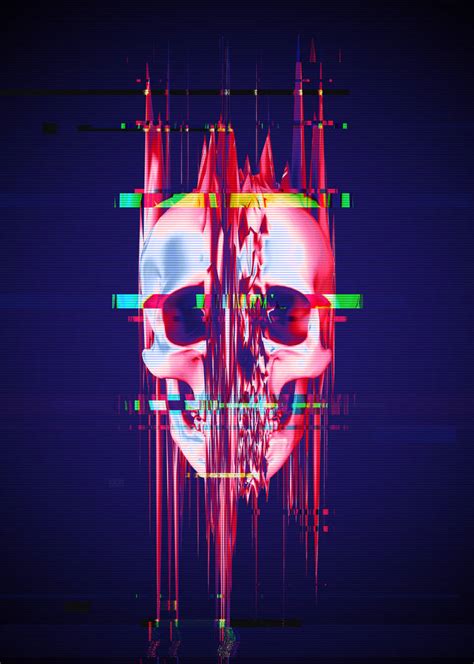 Glitch Skull Full Format By Rafael De Jongh On Deviantart
