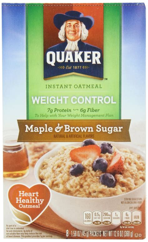 Quaker's products include, oatmeal, cereal, and granola bars. #FoodLabelFriday: Instant Oatmeal - Eat Well with GinaEat ...