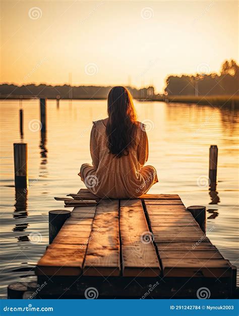 Rising Meditation Silence Reflection Rest Lake Landscape Silence Photo Zen Relaxation Lonely