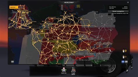 Colored Map Of Europe V1 0 Ets2 Euro Truck Simulator