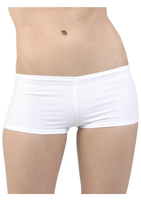 Sexy White Hot Pants Lycra Spandex