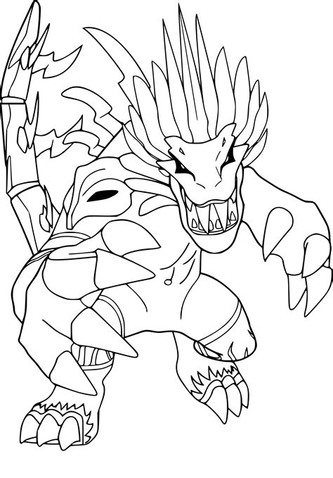 Coloriage Invizimals gratuit à imprimer