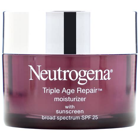 neutrogena triple age repair moisturizer with sunscreen broad spectrum spf 25 ebay