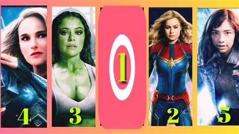 Top 10 Most Powerful Female Superheroes In The Mcu Ranked Youtube
