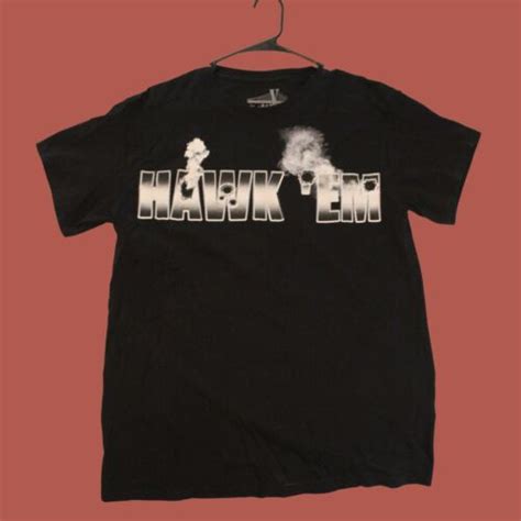Vlone X Pop Smoke Hawk Em Black T Shirt Authentic Barely Worn Ebay
