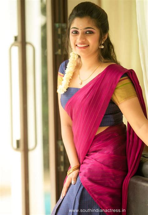 Vj Archana In Half Saree Photoshoot Stills South Indian Actress
