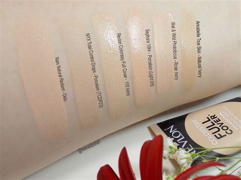 Revlon Colorstay Full Cover Foundation Ivory 110 Swatches And Review