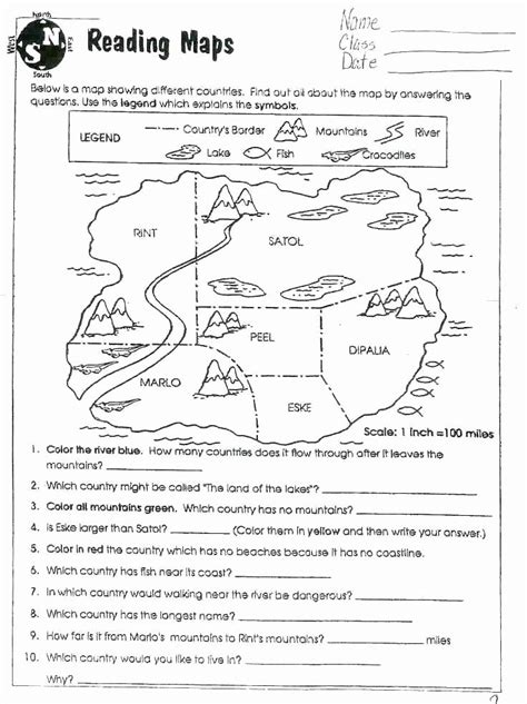 Map Lessons For Second Grade