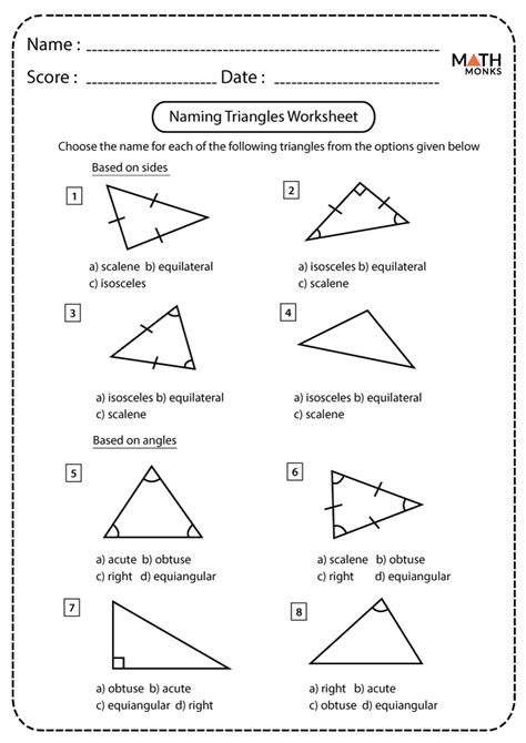 Identifying Types Of Triangles