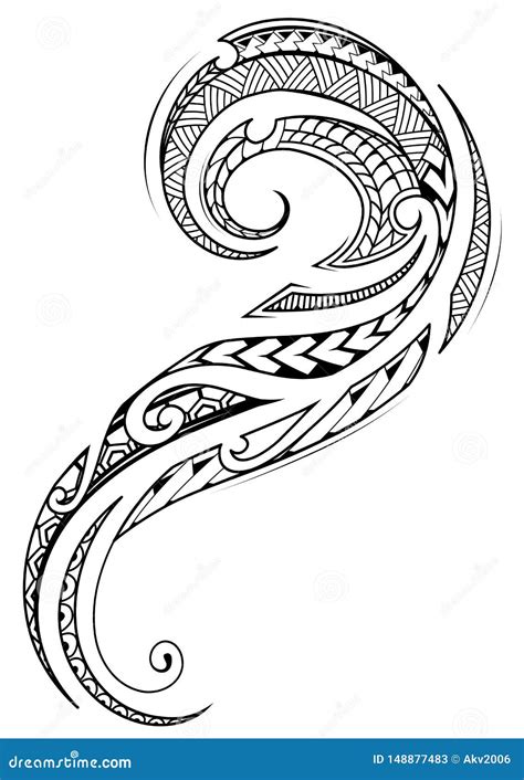 Maori Tattoo Pattern Vector Illustration 23420702