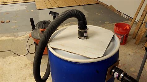 Shop Vac Dust Collector Cyclone Pre Filter With 55 Gallon Drum Youtube
