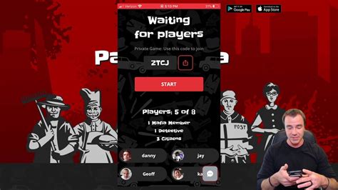 how to play mafia online with the party mafia app youtube