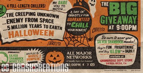 The Horrors Of Halloween Halloween Horrorthon Poster By Crash Cunningham