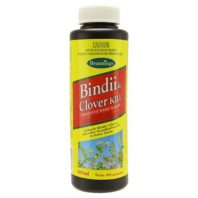 We spend too much on fertilizer, weed killer, water, ect. Bindii & Clover Kill 500mL DICAMBA Brunnings Lawn Weed ...