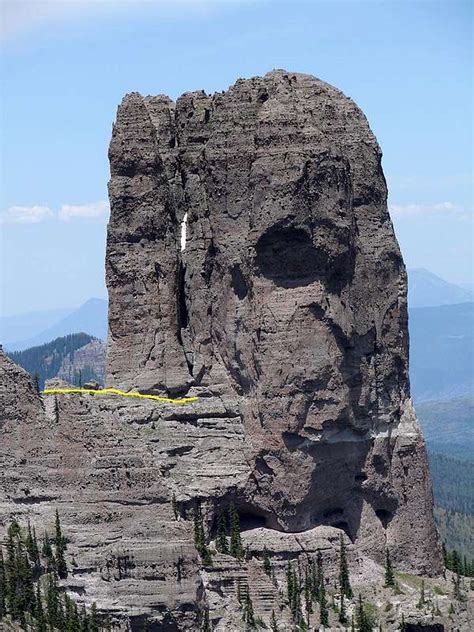 Chimney Rock Climbing Hiking And Mountaineering Summitpost