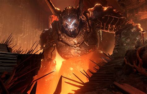 Wallpaper Robot Cave Doom Eternal Images For Desktop Section игры