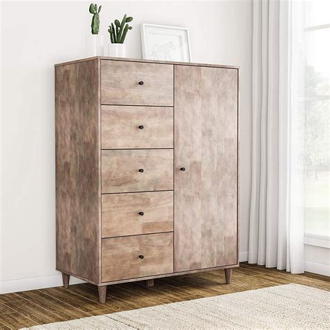 Shop for rubberwood bedroom furniture in furniture at walmart and save. Light Charcoal Grey Armoire Mid-Century Modern Rubberwood ...