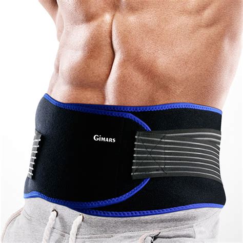 Most people get used to their braces. Gimars Lumbar Brace Lower Back Support Strap Decompression ...