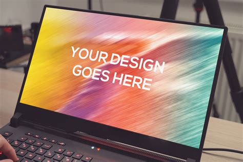 Asus Rog Laptop Mockup 03 Graphic By Relineo · Creative Fabrica