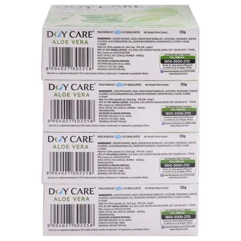 Doy Care Aloe Vera Soap 125 G Pack Of 4 Jiomart