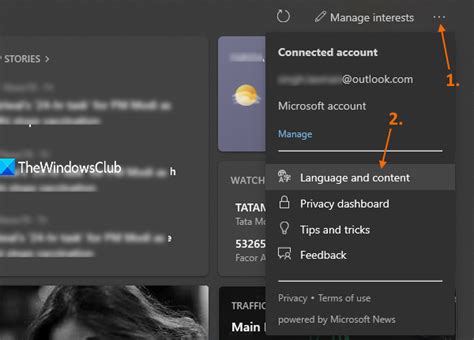 How To Change News And Interests Feed Language In Windows 10
