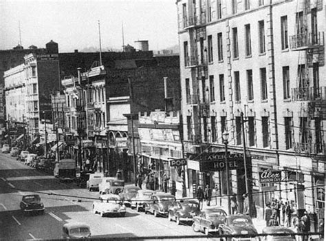 Third Street In San Francisco 1953 Street Photo City Hotels And