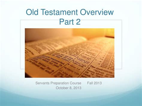 PPT Old Testament Overview Part PowerPoint Presentation Free Download ID